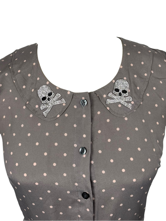 Skullcap Tweemo Polka Dot Dress - S/M