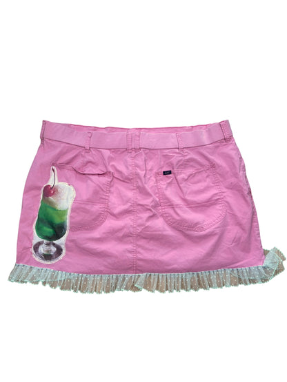 Kiss Me I'm An angel Pink Mini Skirt - 3X