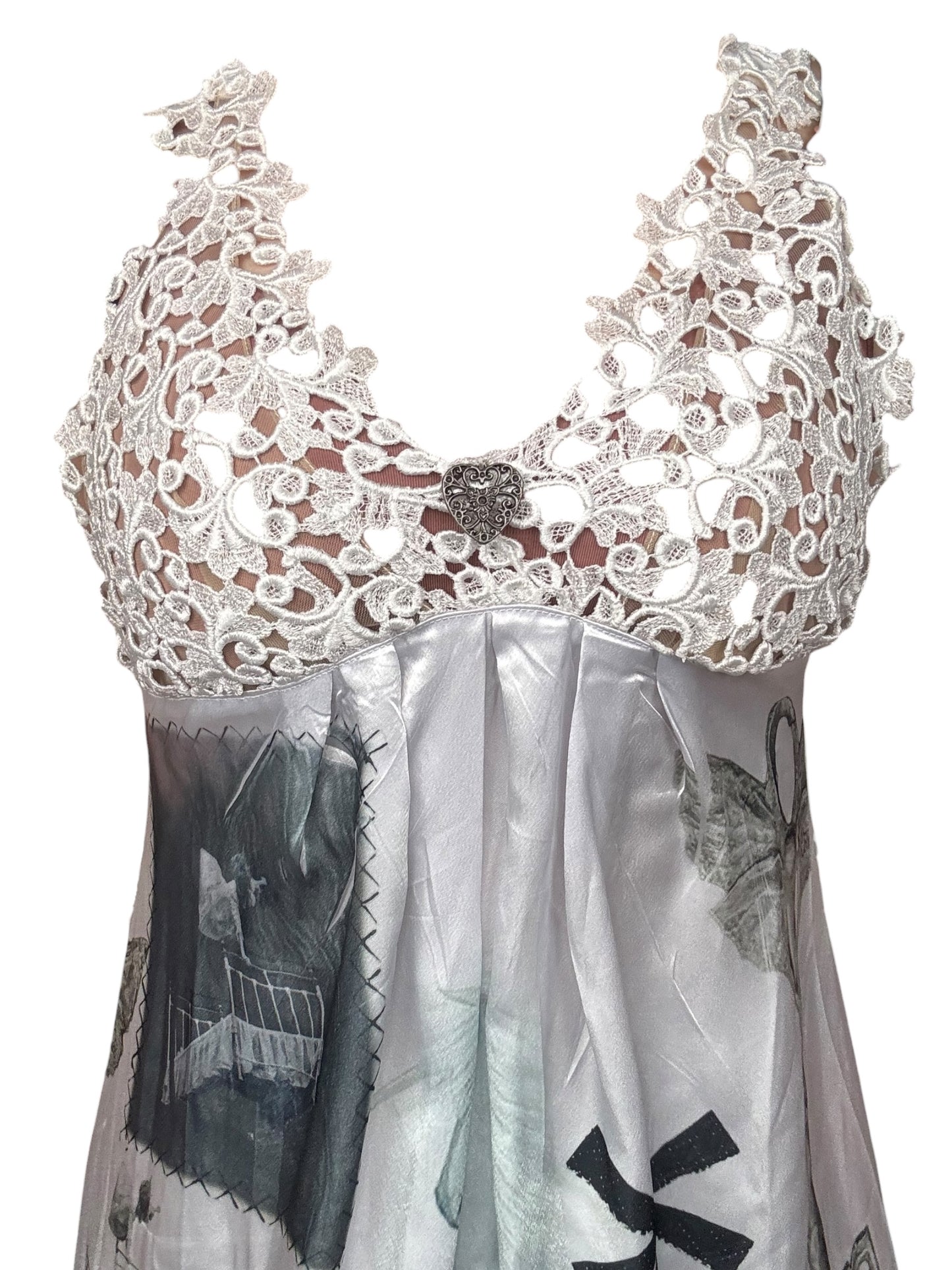 I Believe in Unicorns Dove Slip Gown - L