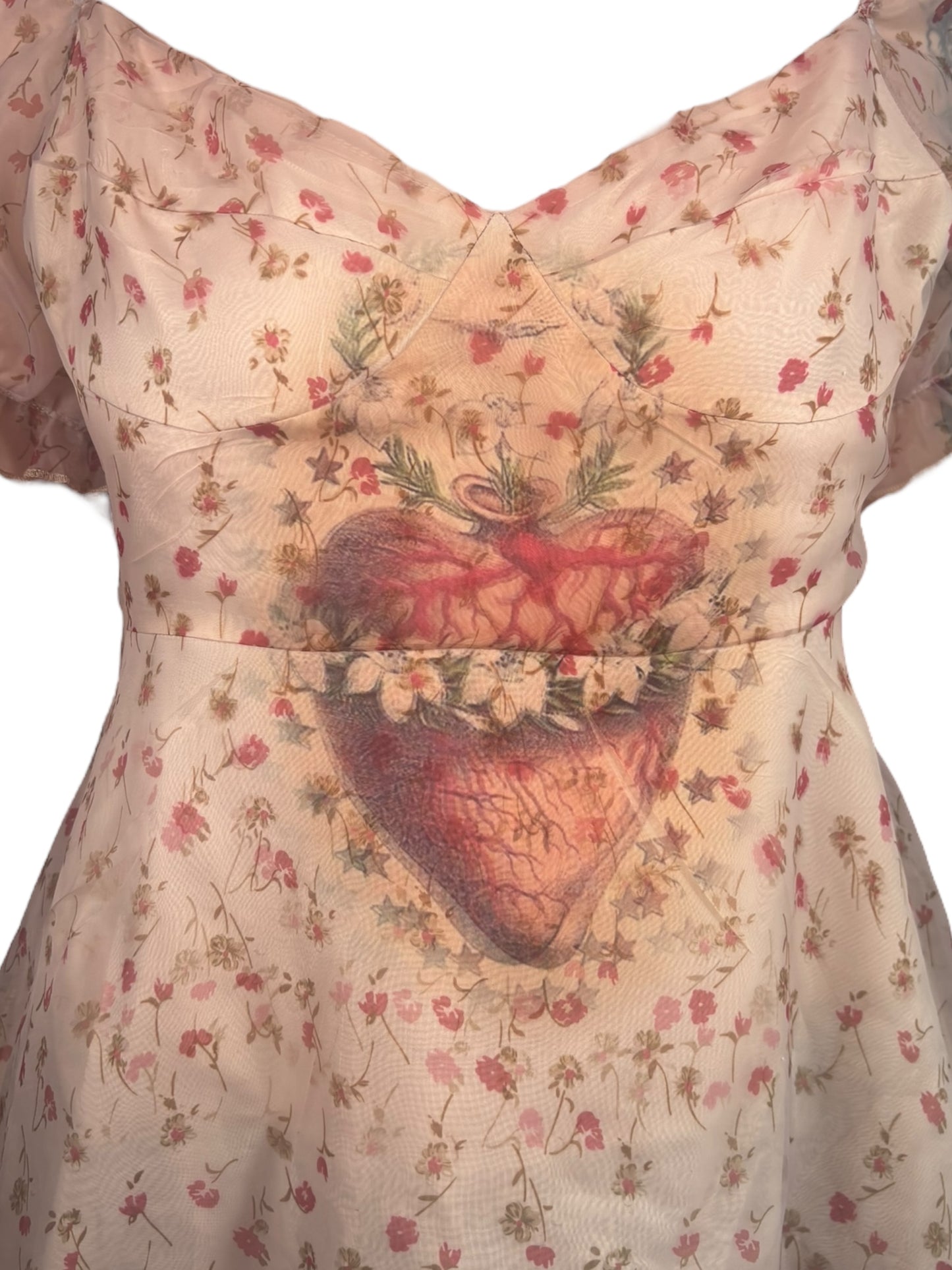 Sacred Heart Floral Fairy Dress - L