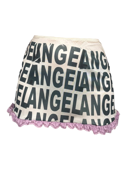 Angel Lavender Lace Mini Skirt - S