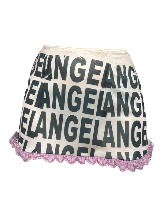 Angel Lavender Lace Mini Skirt - S
