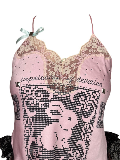 Devotion Pink Lace Tank - M/L