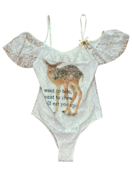 Eat You Up, Deer lace Bodysuit - XS/S