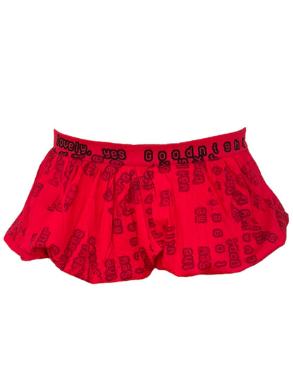 Darling Creature Red Bubble Skirt - S/M