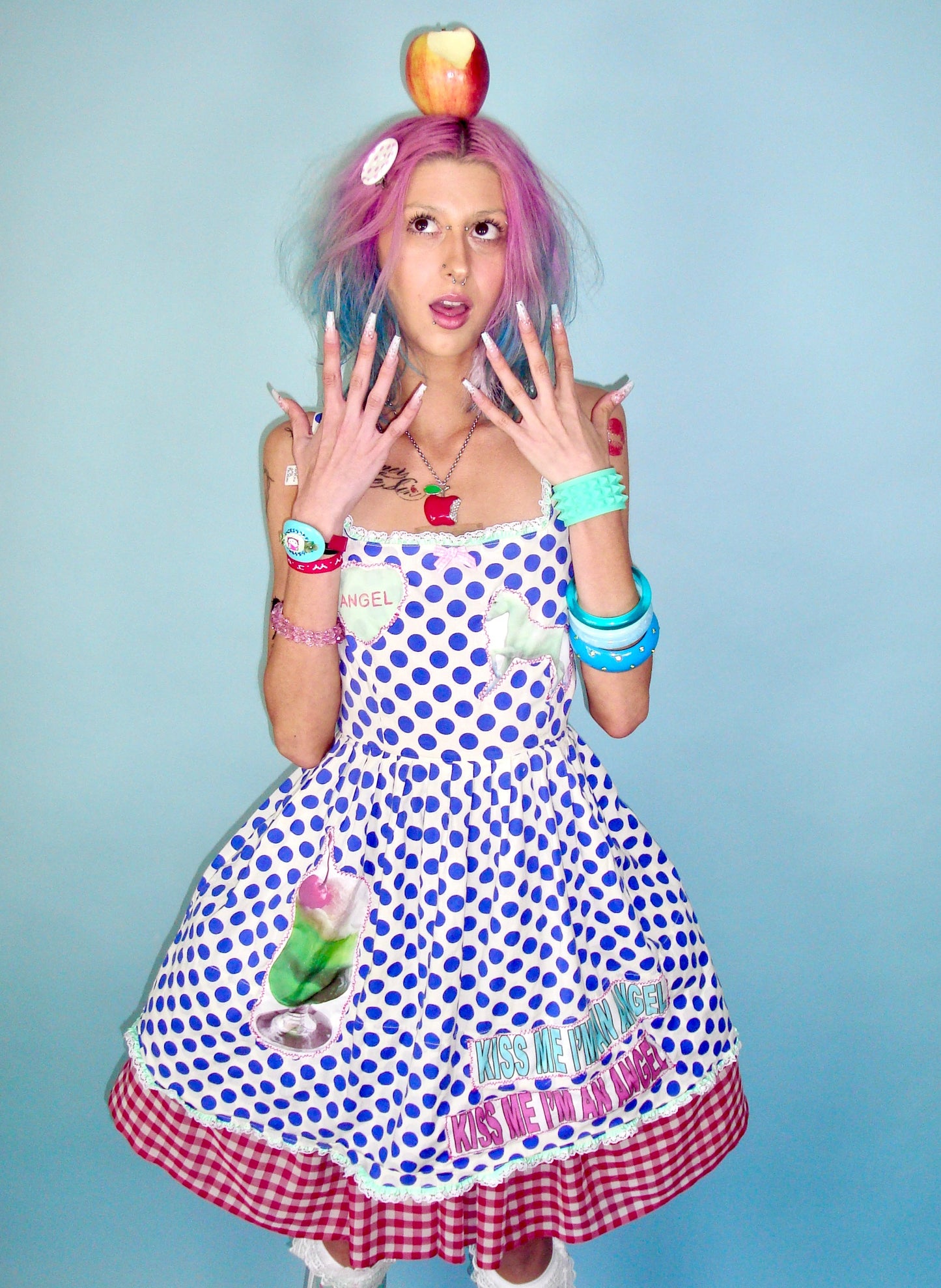 Sweet Delights Blue Polka Dot Dress - S/M