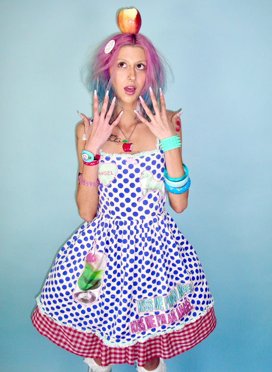 Sweet Delights Blue Polka Dot Dress - S/M
