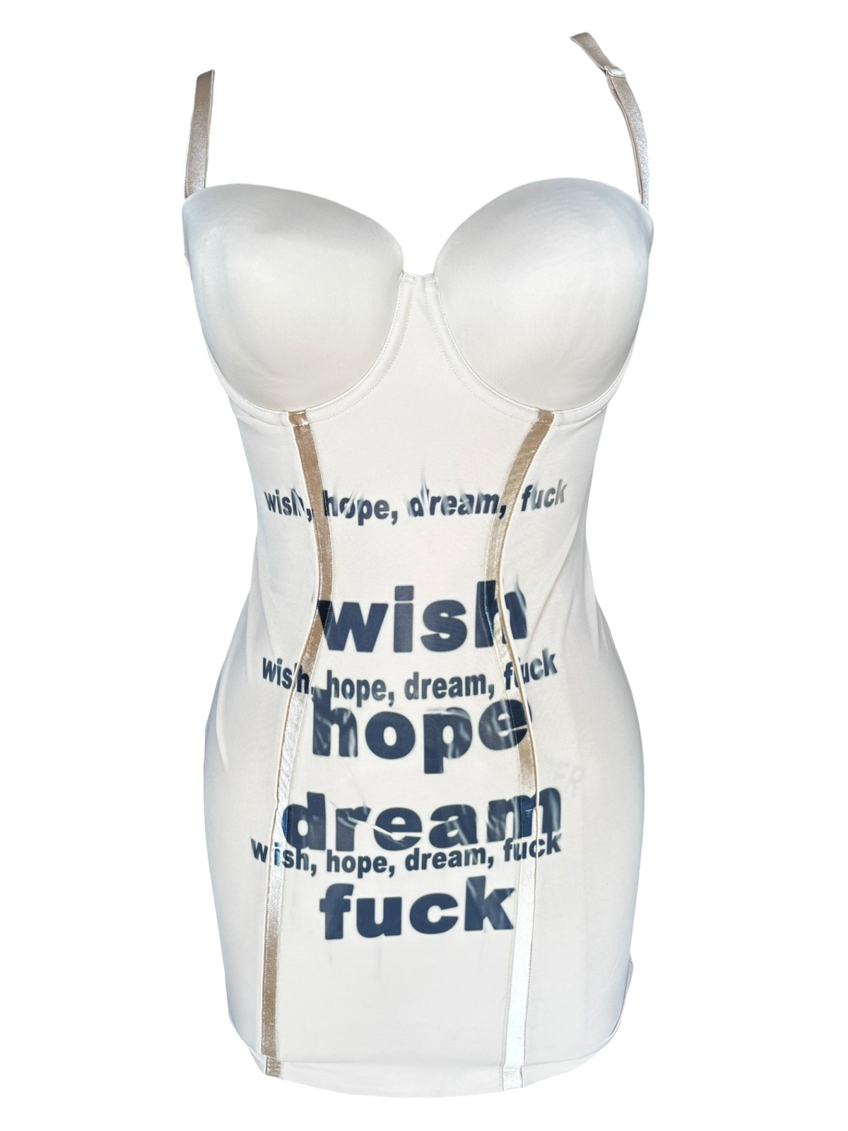 Wish, Hope, Dream, Fuck Mini Dress - L