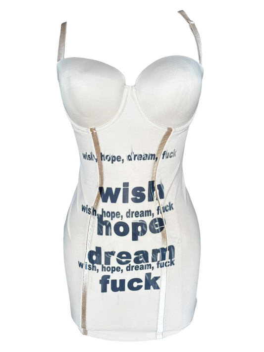 Wish, Hope, Dream, Fuck Mini Dress - L