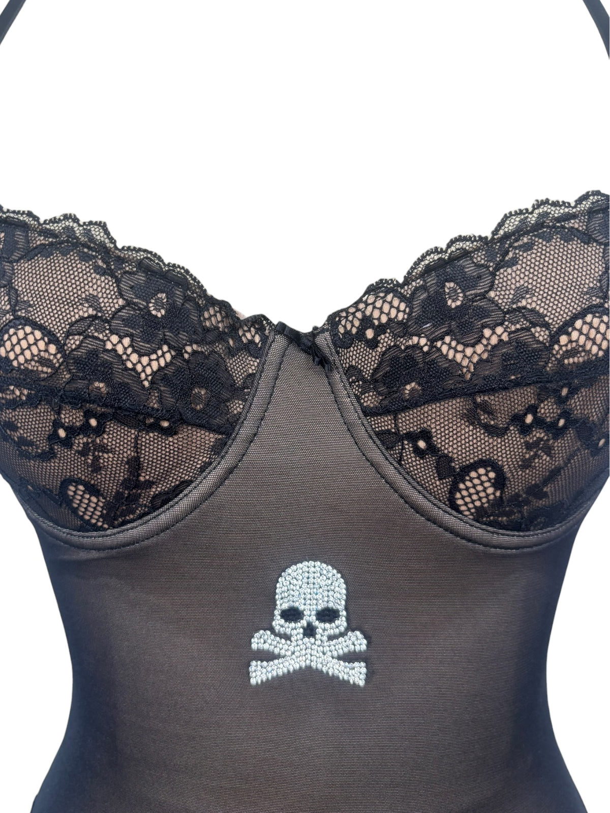 Lace and Crossbones Bustier - XS/S