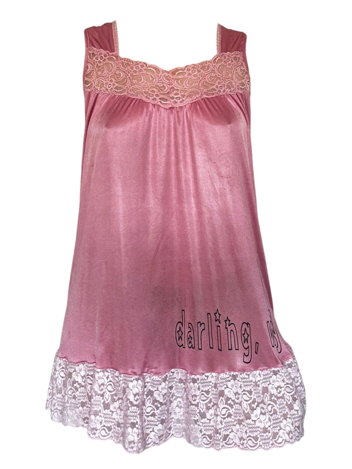Darling, Why? Pink Babydoll Dress - L