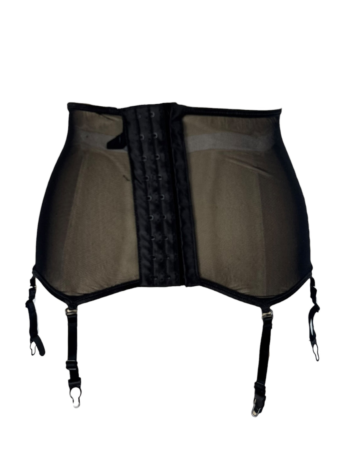 Keyhole Black Garter Skirt - XSS