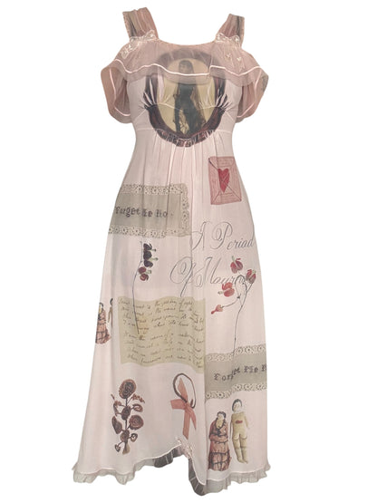 Forget Me Not Pink Slip Gown - M