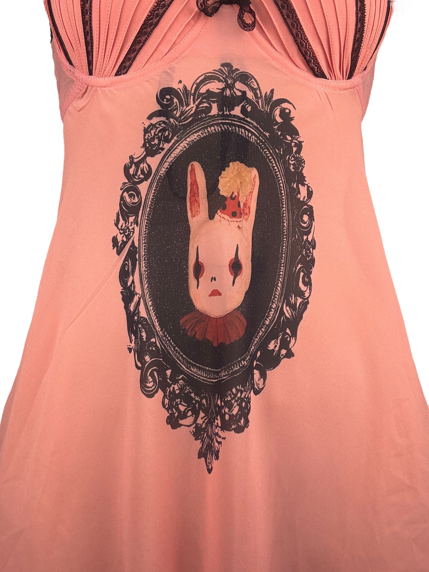 Orlando's Sullen Portrait Salmon Babydoll Mini Dress - M/L