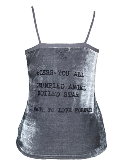 Orlando's Kiss Grey Velvet Tank - M