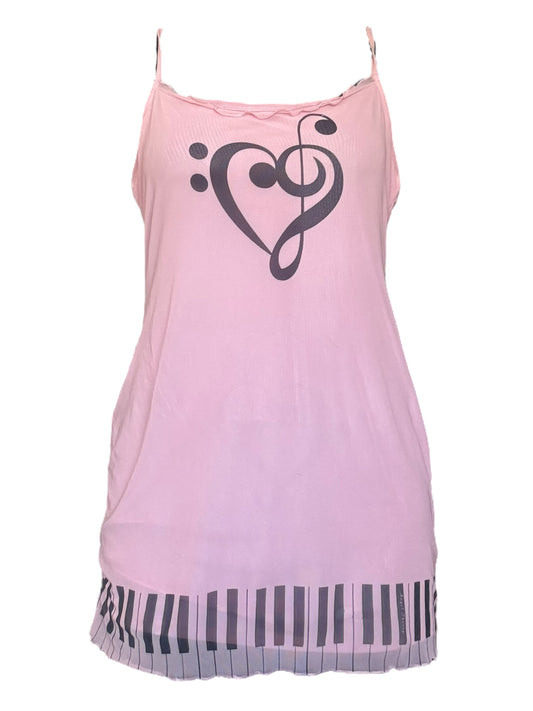 Music=Life Pink Mini Dress - 1X/2X