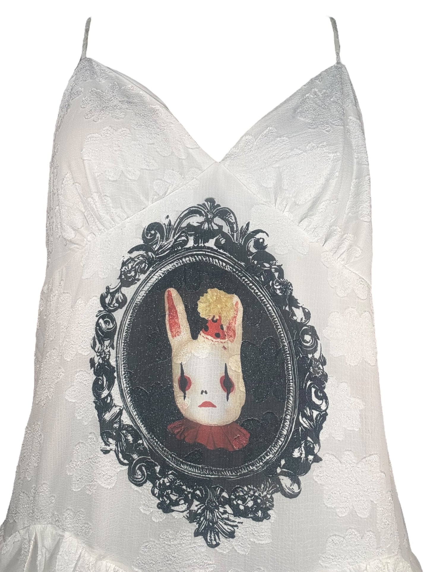 Song of Solitude White Ruffle Dress - 1X/2X