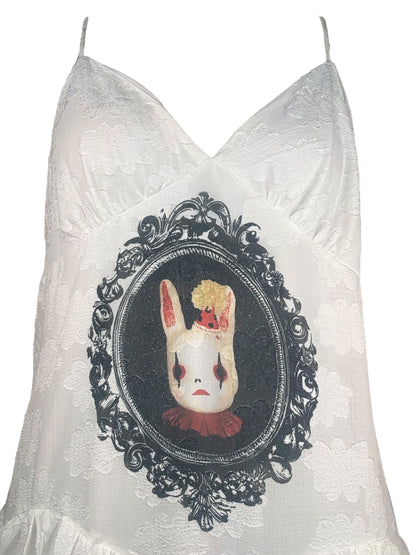 Song of Solitude White Ruffle Dress - 1X/2X