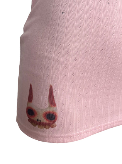 Sorrow's Witness Pink Mini Dress - XXS