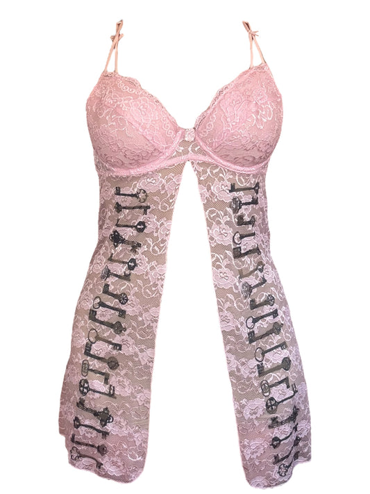 Under Lock and Key Pink Babydoll Mini Dress - L/XL