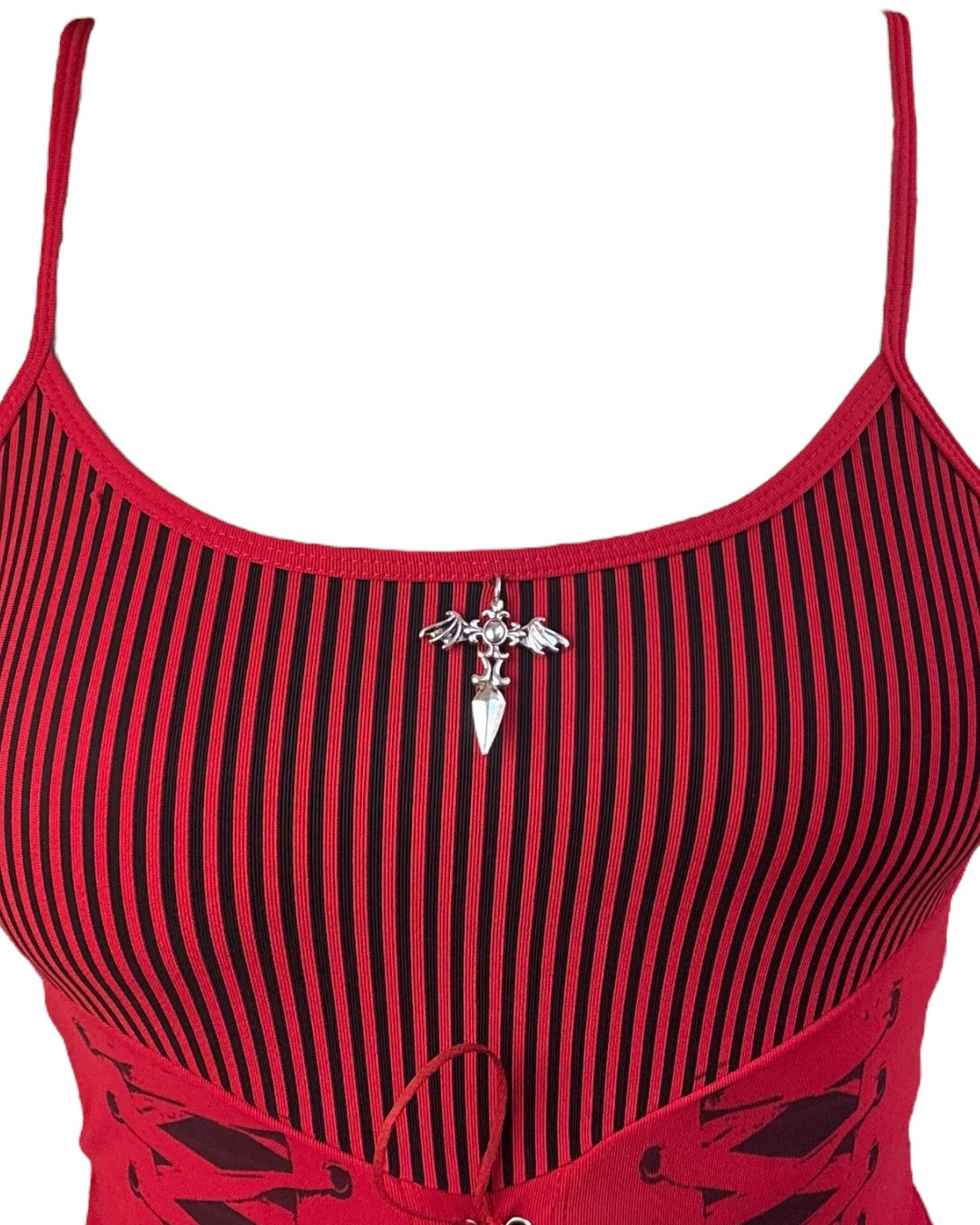 Cordelia Red Corset Tank - M