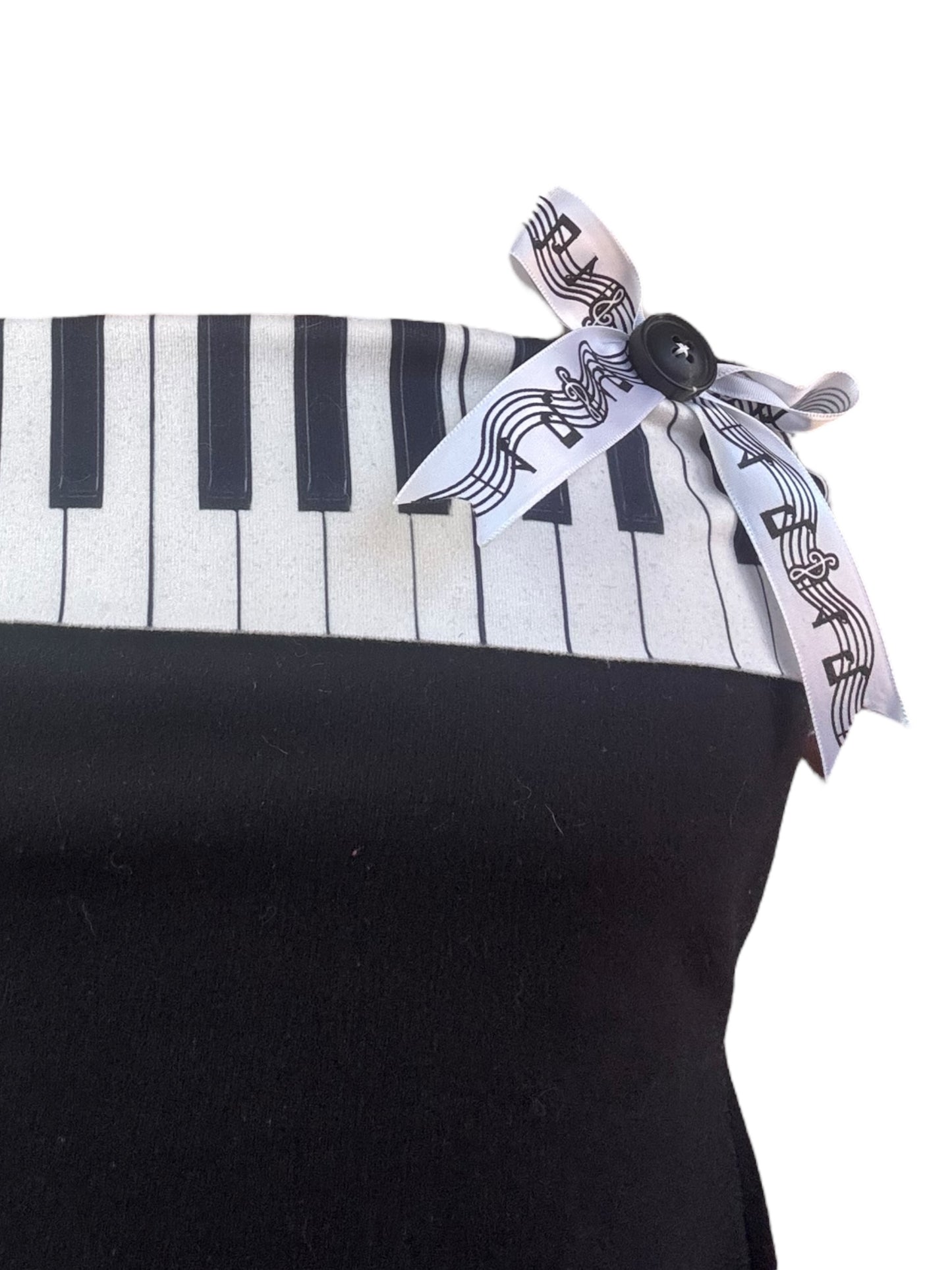 Piano Bow Tube Top - M/L