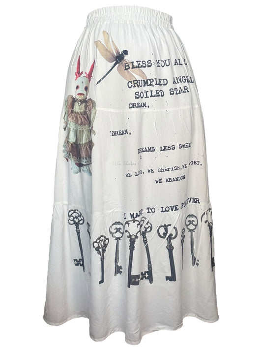 Flightless Bird Tiered Skirt - L