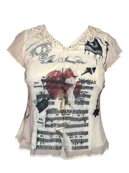 The Invocation Y2K Blouse - XL