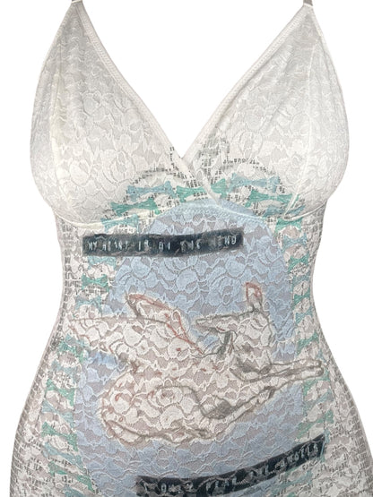 Graveyard Throne Lace Bodysuit - M