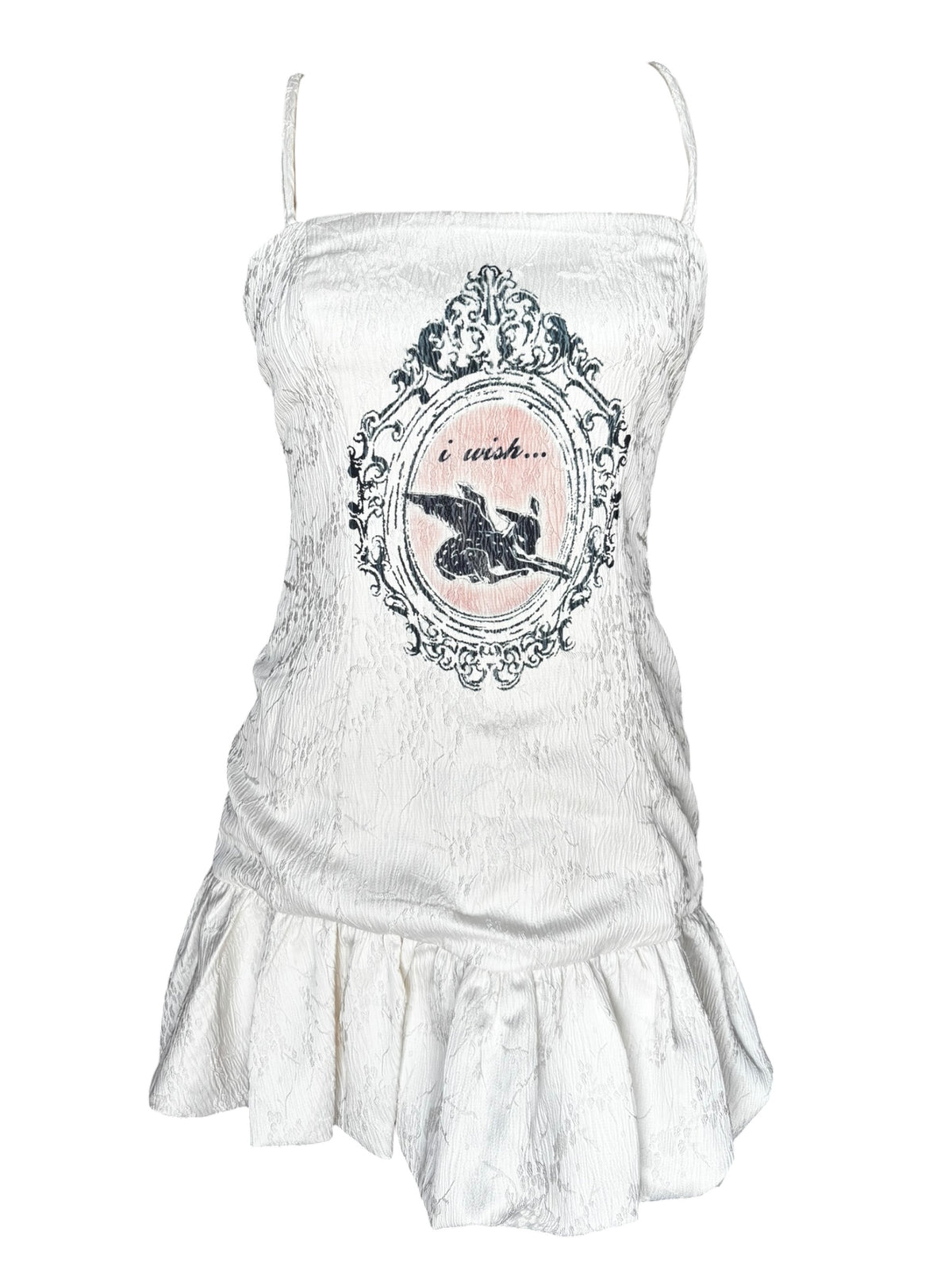 I Wish... Drop Waist Embroidered Dress - S