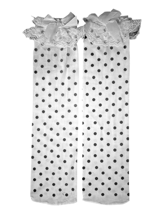Polka Dot Frilly Stockings