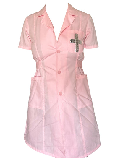 Crucified Pink Nurse Dress - M