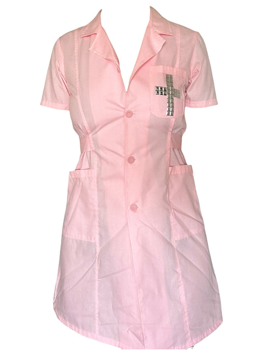 Crucified Pink Nurse Dress - M