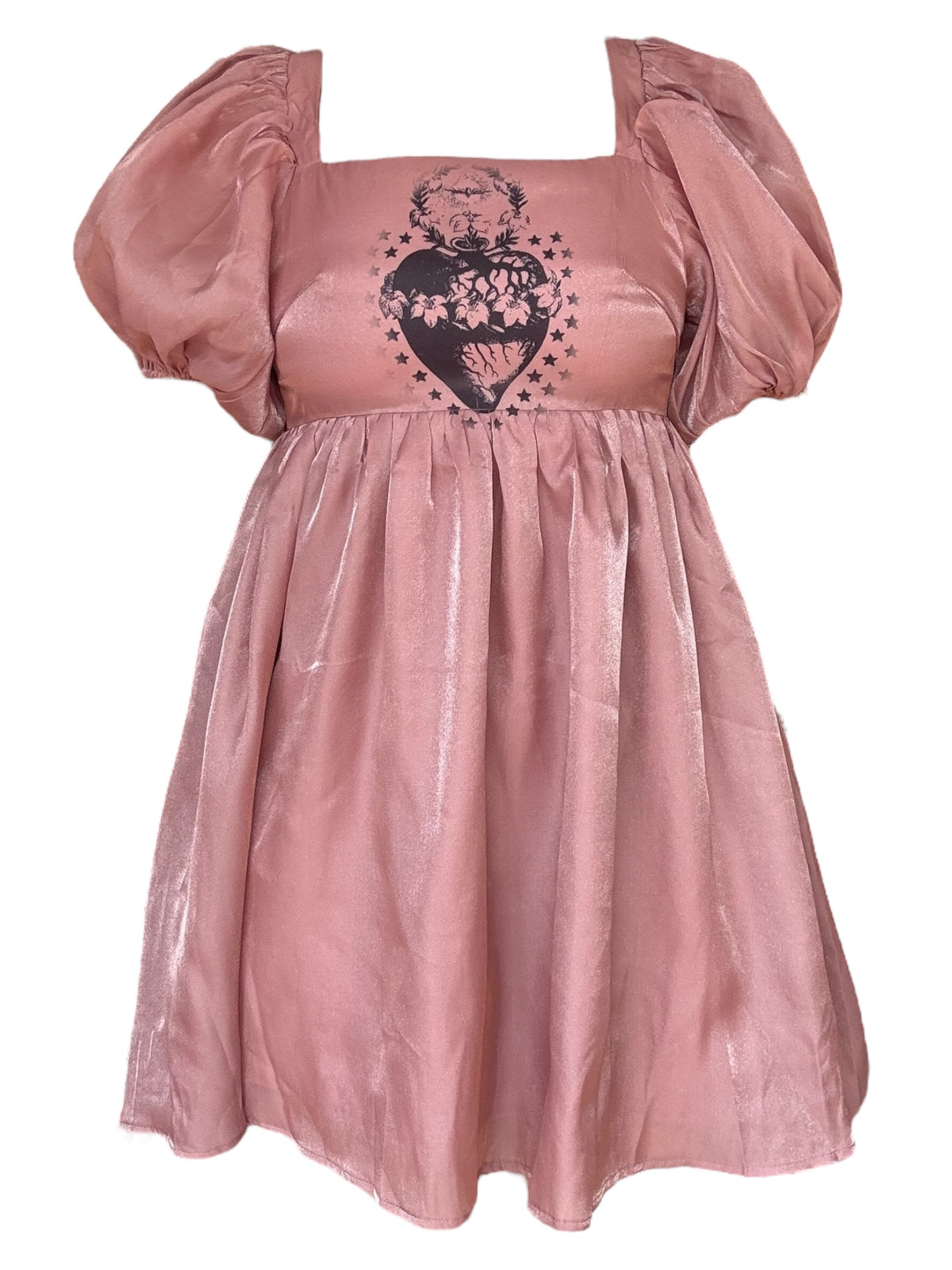 Sacred Heart Mauve Flutter Dress - M