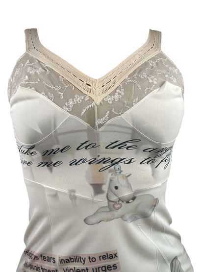 Unicorn Visions White Mini Slip Dress - S/M