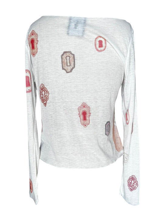 Down the Rabbit Hole White Longsleeve - XL
