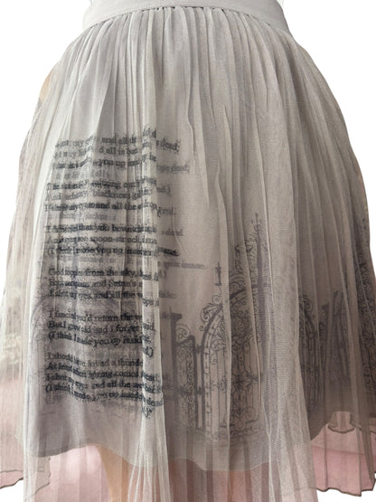 Heaven's Gate Grey Tulle Skirt - L