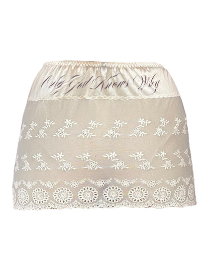 God Only Knows Why Mini Slip Skirt - M/L