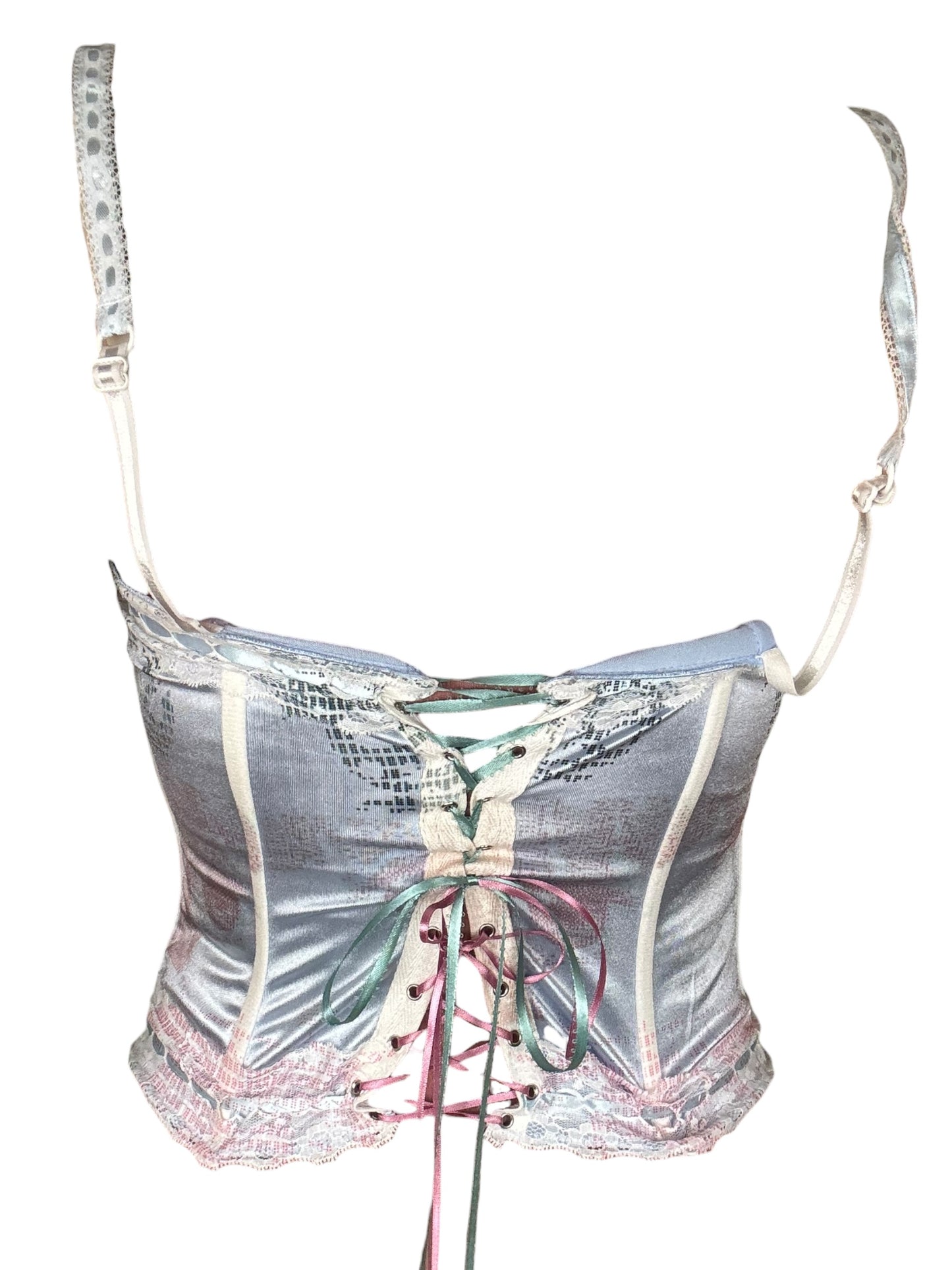 Angel Eyes Blue Corset - M/L