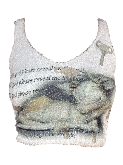 God, Please Reveal Me the Truth Fuzzy Tank - S/M