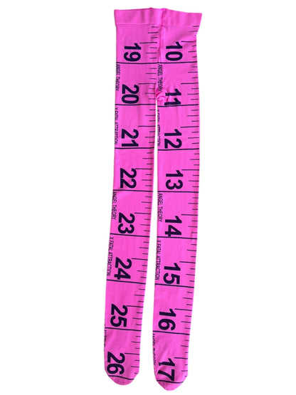 Measuring Tape Pink Tights