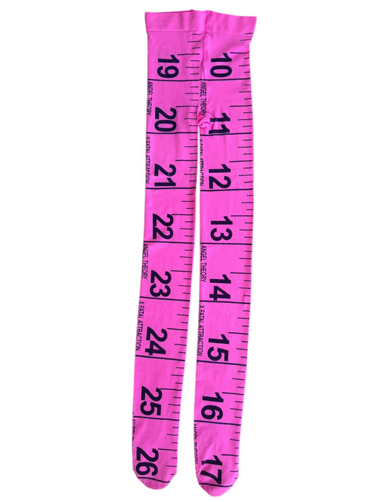 Measuring Tape Pink Tights