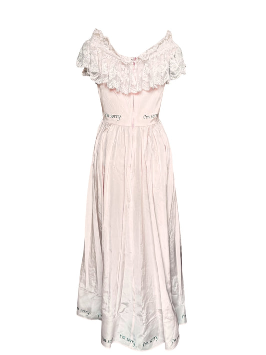 I'm sorry I'm sorry Pink Vintage Gown - M