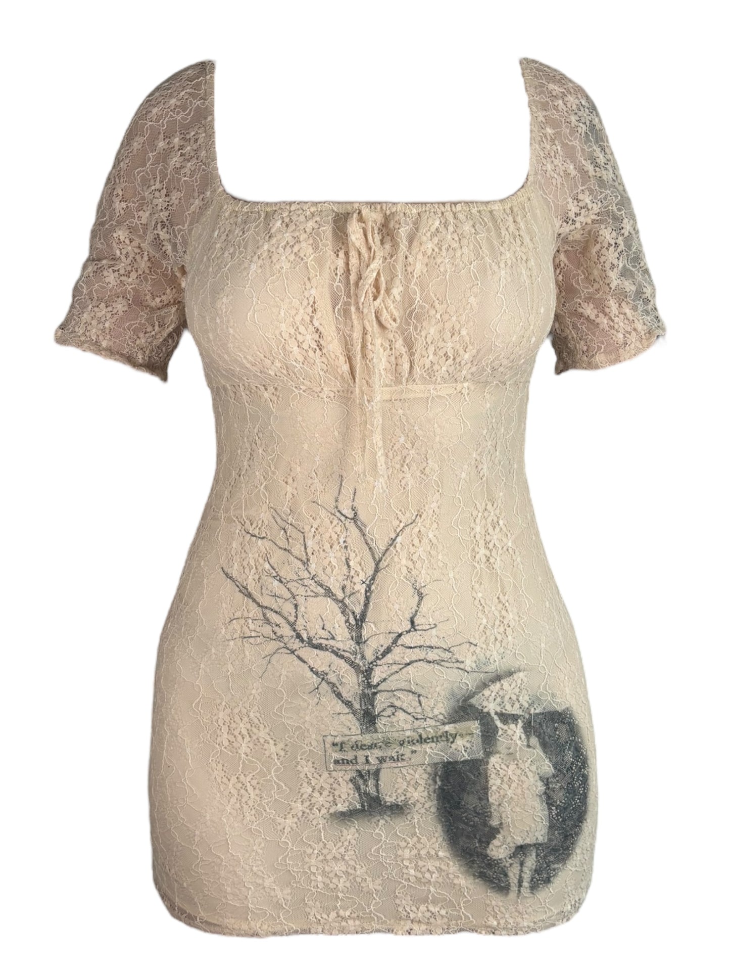 Violent Desires Lace Off Shoulder Dress - S/M