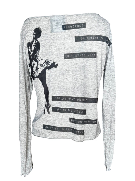 Ballerina's Bones Grey Longsleeves - L