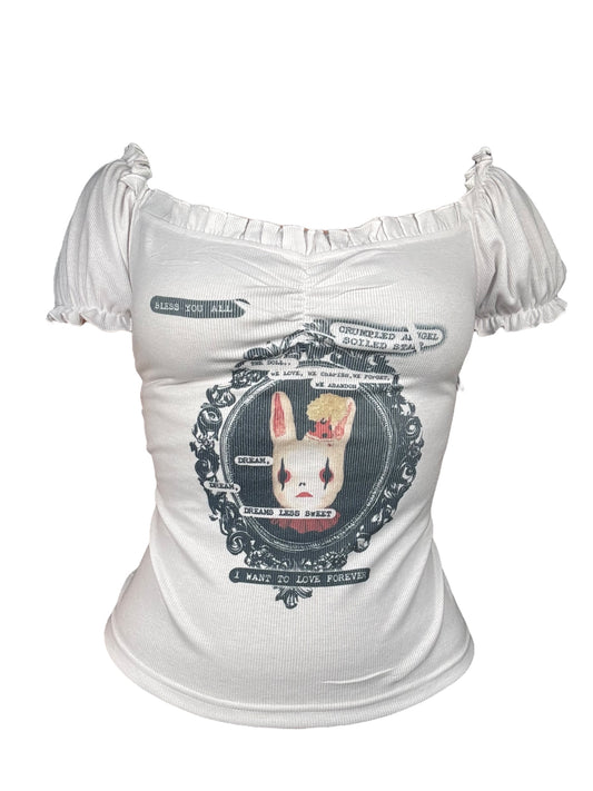 Doll's Reverie Rouched Off-Shoulder Top - L/XL