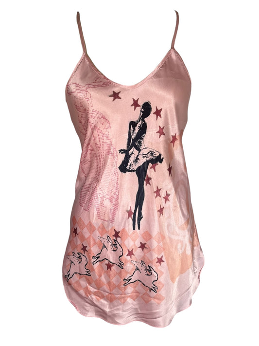 Ballet Sky Pink Slip Dress - L