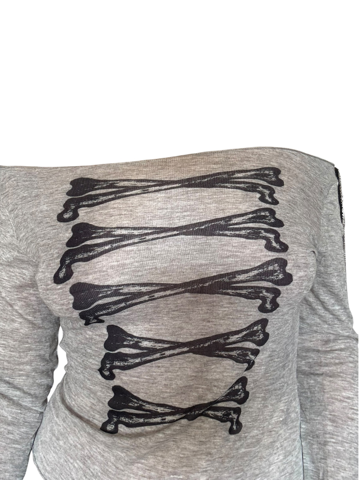 Angel's March Grey Epaulette Longsleeve