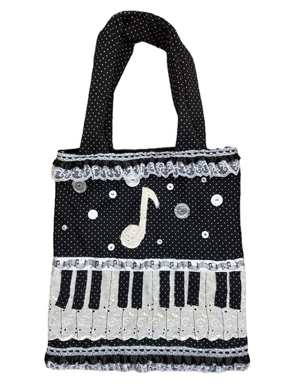 Music=Life Piano Flutter Tote