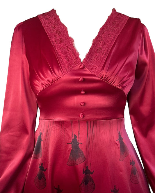 All I See Are Angels Red Longsleeve Dress - M/L